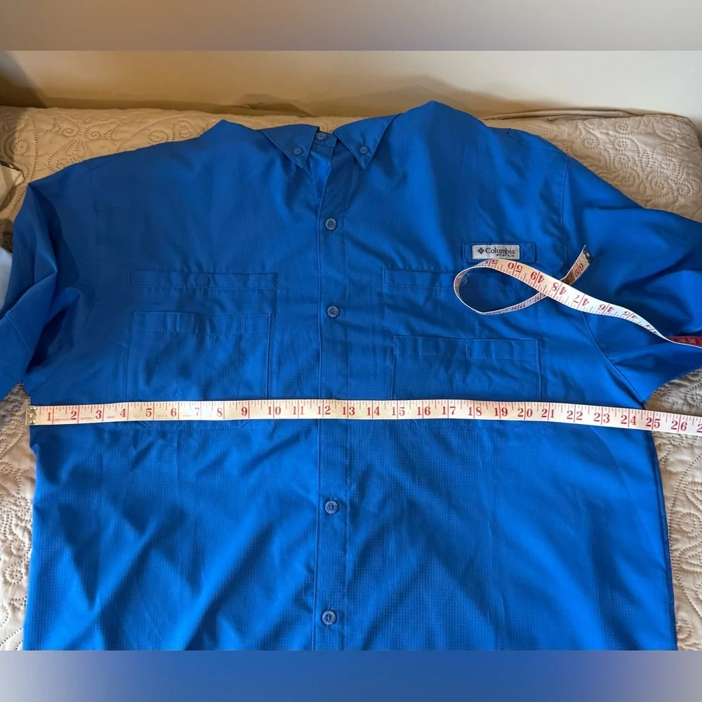 2 Columbia PFG Omni shade button up multi pocket long sleeve shirt - Picture 4 of 15